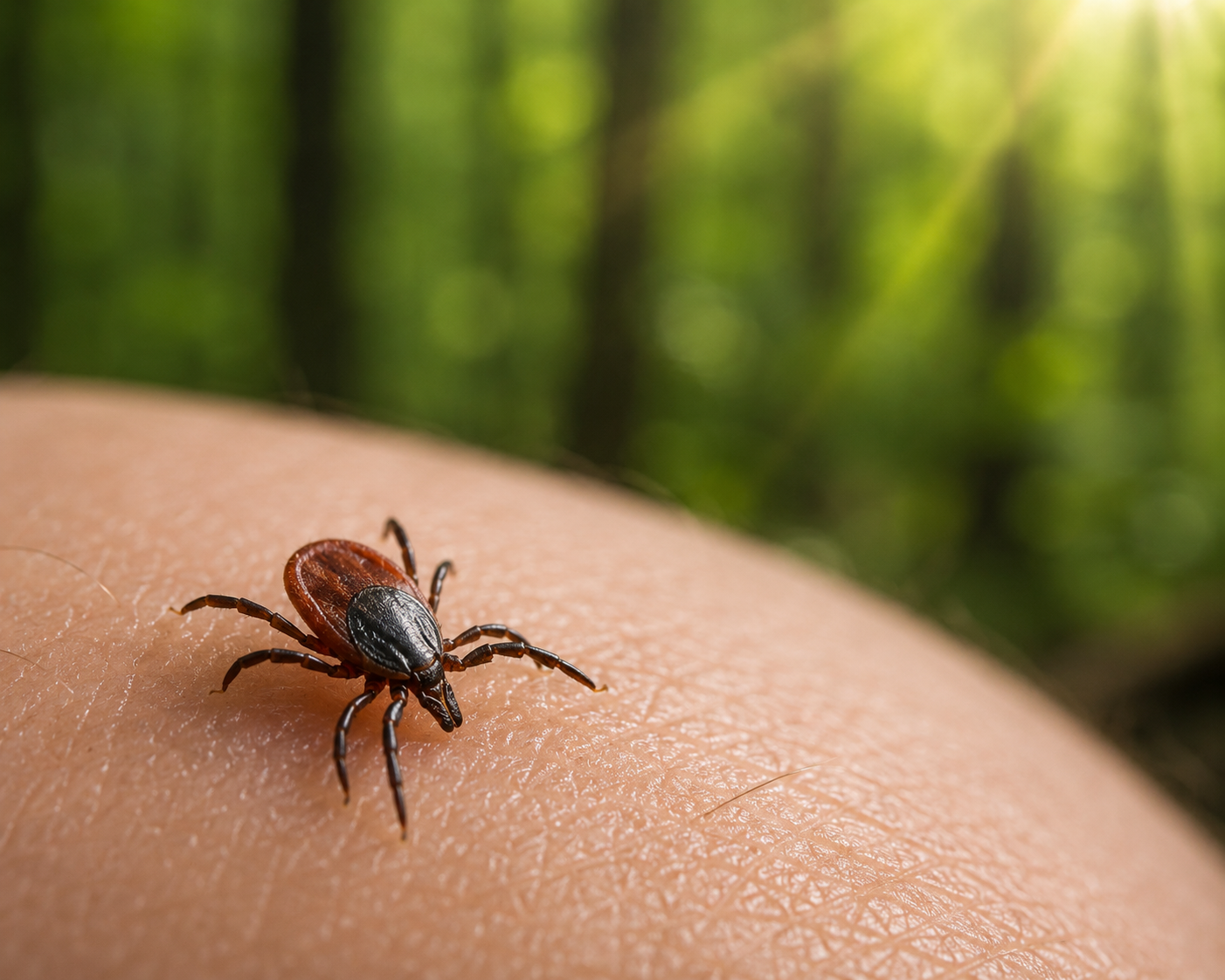 Peligro de garrapatas sin protección